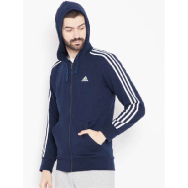 Adidas Hoodie Jacket Navy